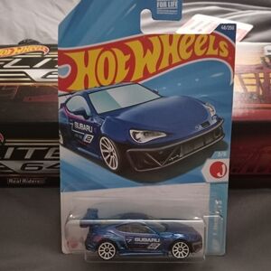 Hot Wheels Subaru Blue Toy Car